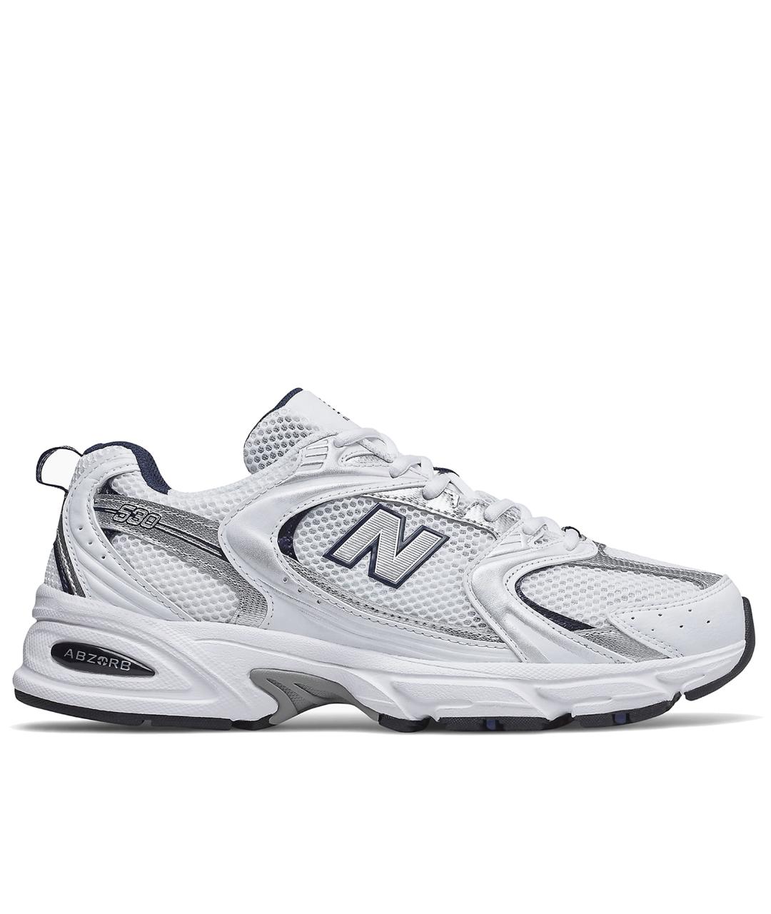 NEW BALANCE Белые текстильные кроссовки, фото 1