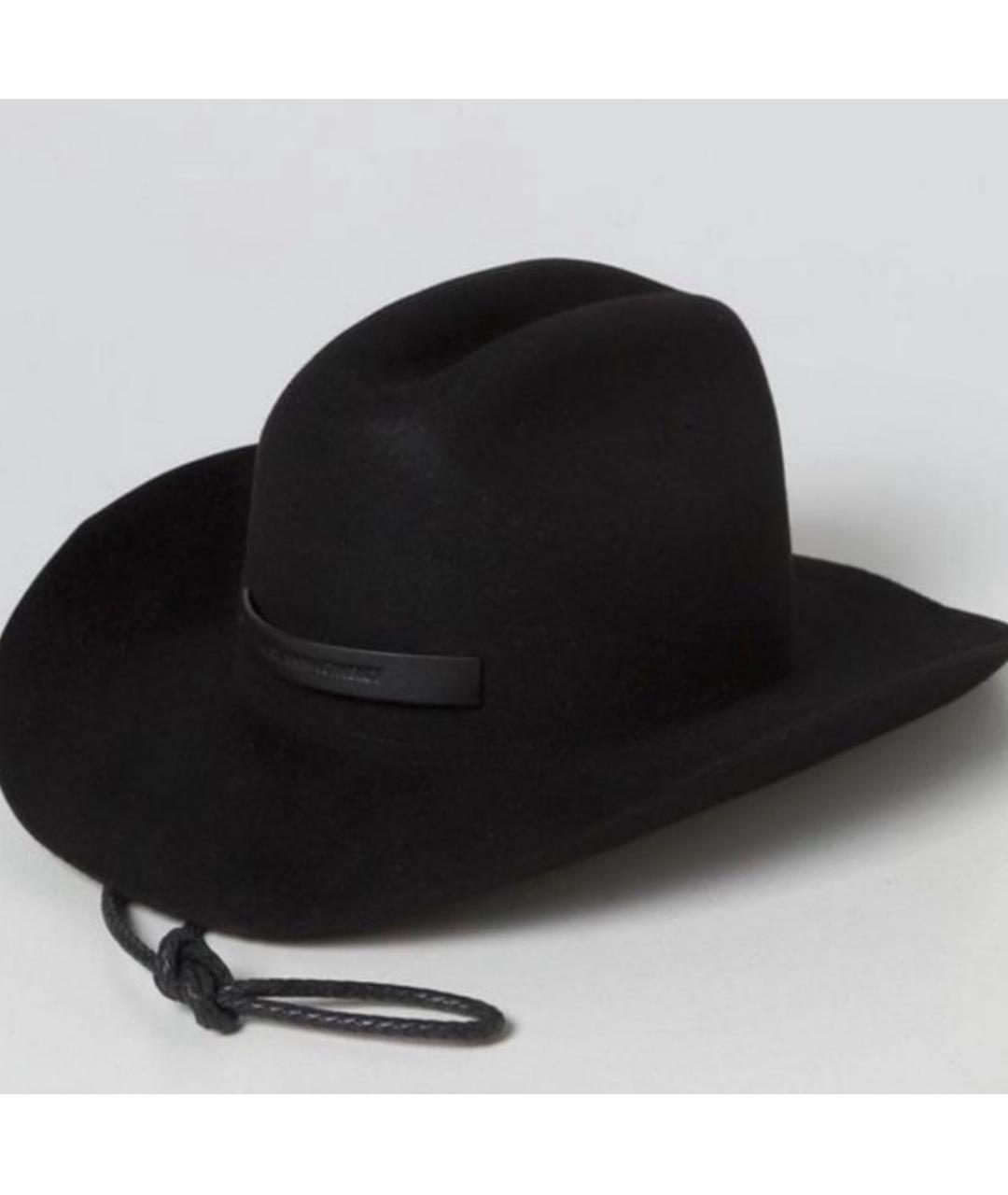 RUSLAN BAGINSKIY Черная шерстяная шляпа, фото 2