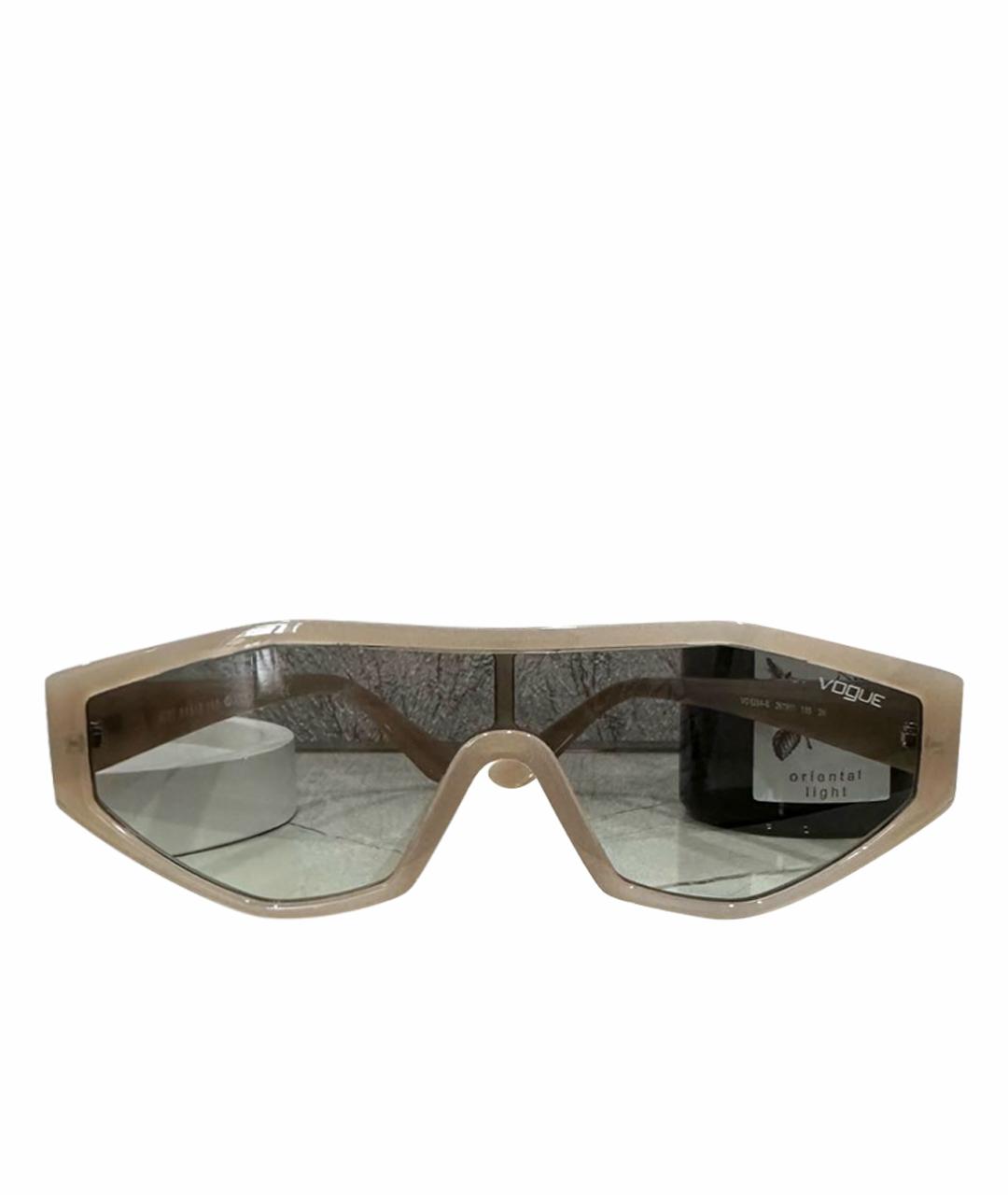 VOGUE EYEWEAR Бежевые солнцезащитные очки, фото 1