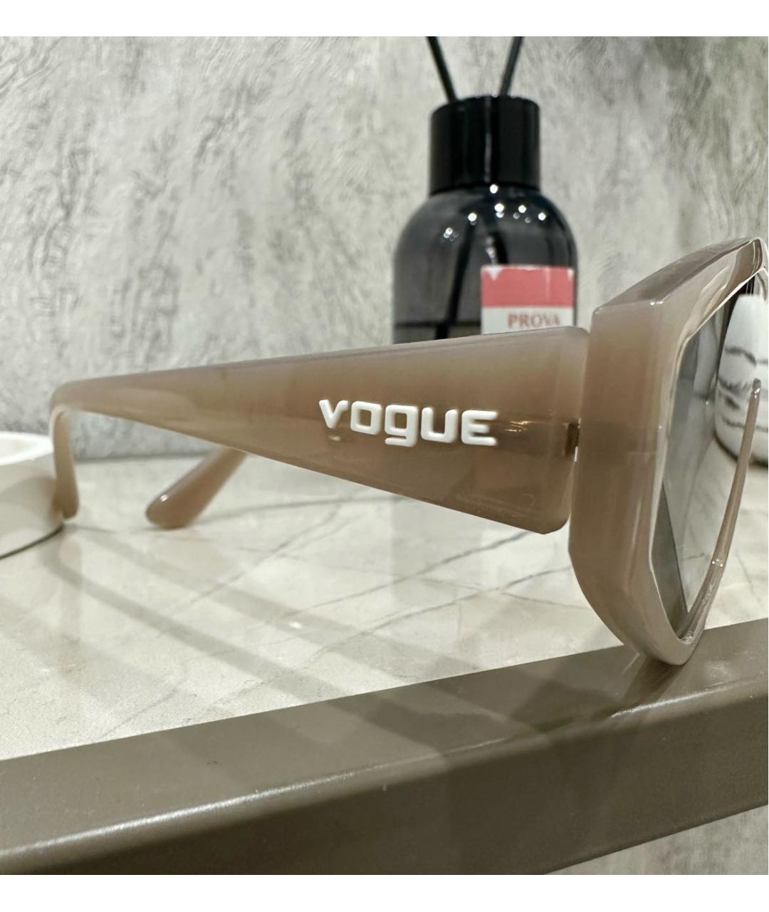 VOGUE EYEWEAR Бежевые солнцезащитные очки, фото 3