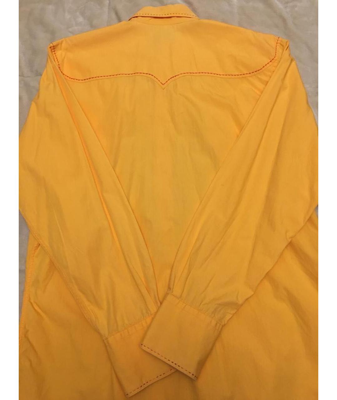 CHRISTIAN LACROIX Оранжевая хлопковая кэжуал рубашка, фото 2