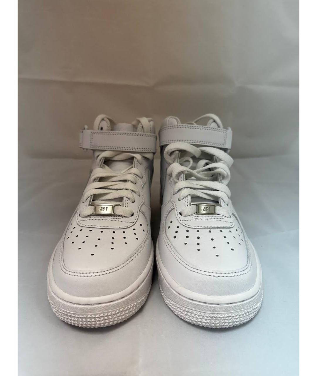 NIKE Белые кожаные кроссовки, фото 2