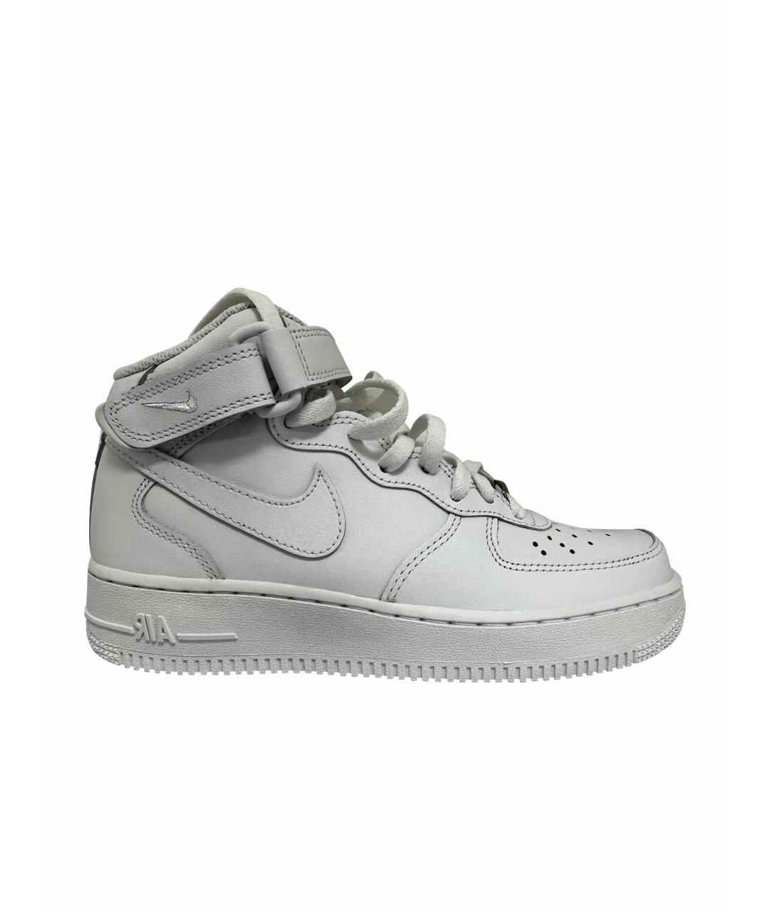 NIKE Белые кожаные кроссовки, фото 1