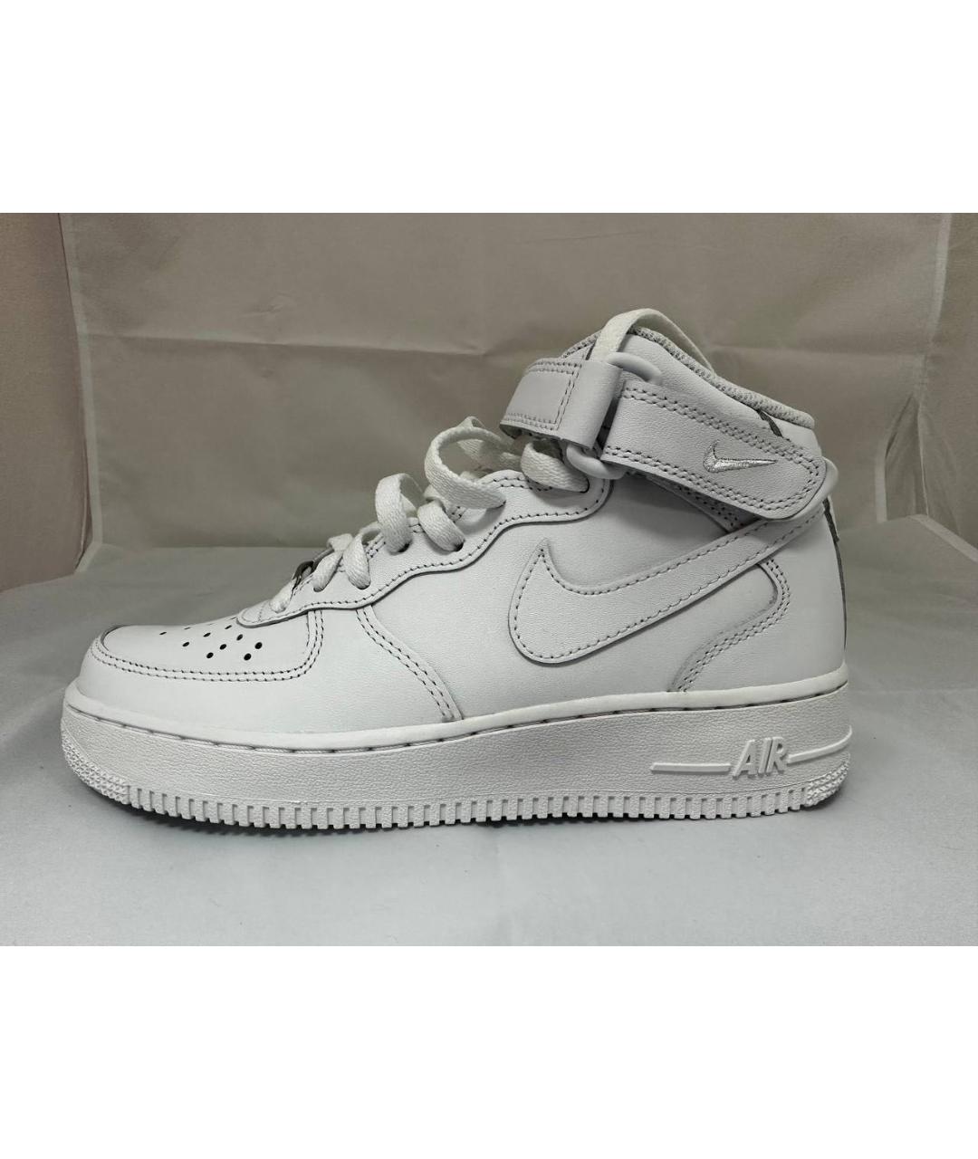 NIKE Белые кожаные кроссовки, фото 6