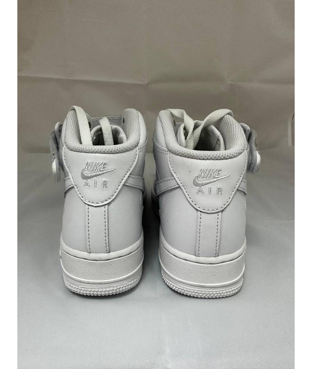 NIKE Белые кожаные кроссовки, фото 4