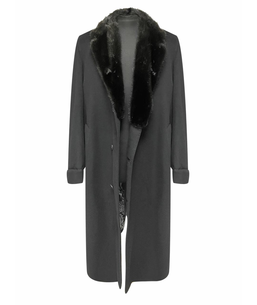HETTABRETZ Черное кашемировое пальто, фото 1