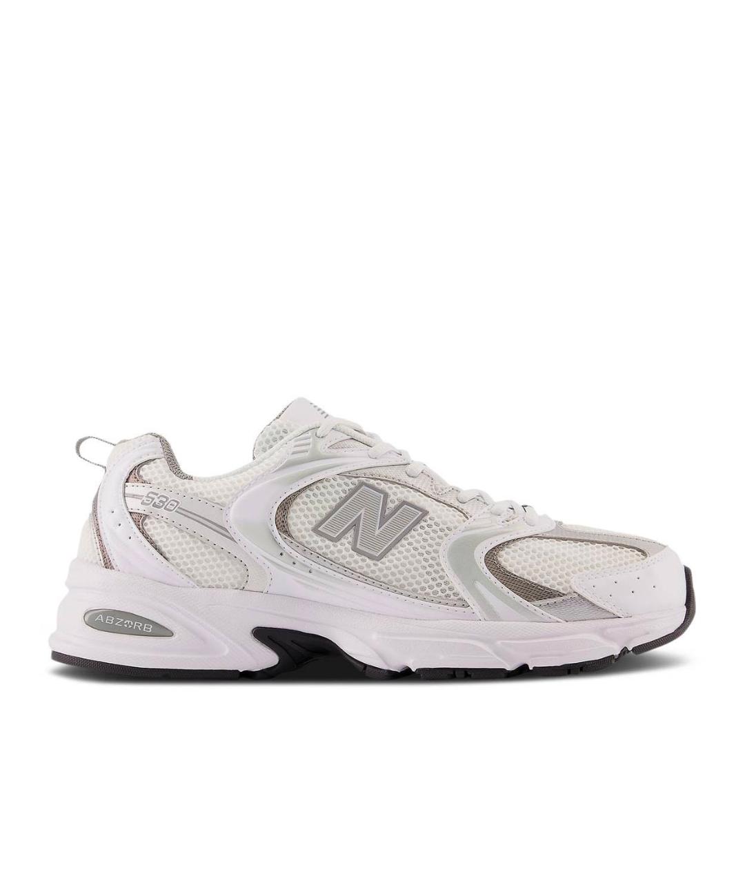 NEW BALANCE Белые текстильные кроссовки, фото 1