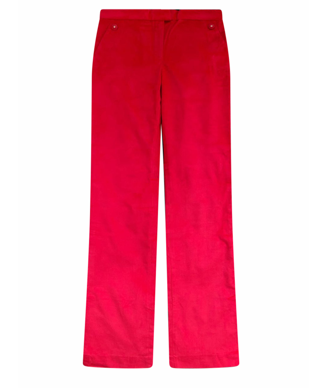 VERSACE Красные прямые брюки, фото 1