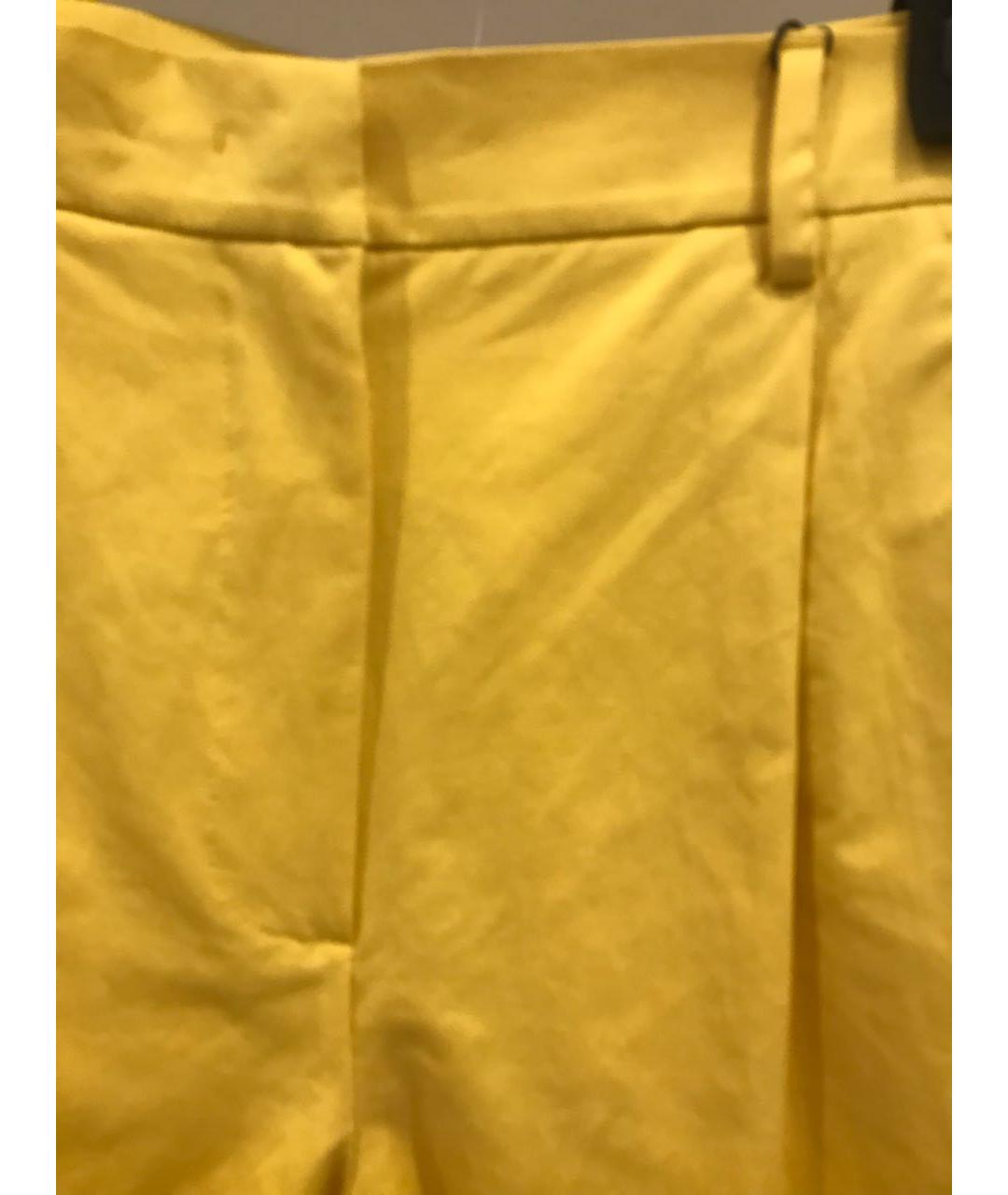 WEEKEND MAX MARA Желтый хлопковый костюм с брюками, фото 4