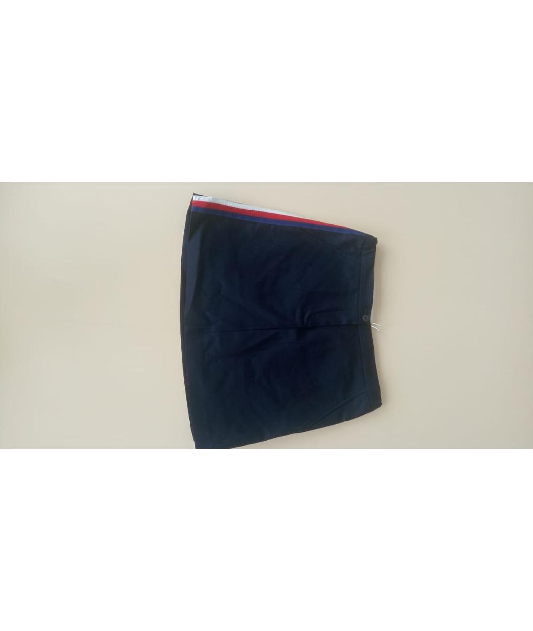 GUCCI Темно-синяя хлопковая юбка, фото 2