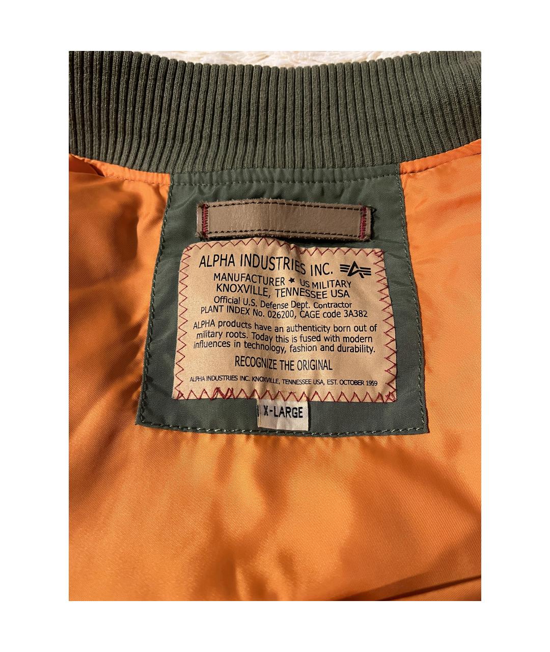 ALPHA INDUSTRIES Зеленая куртка, фото 5