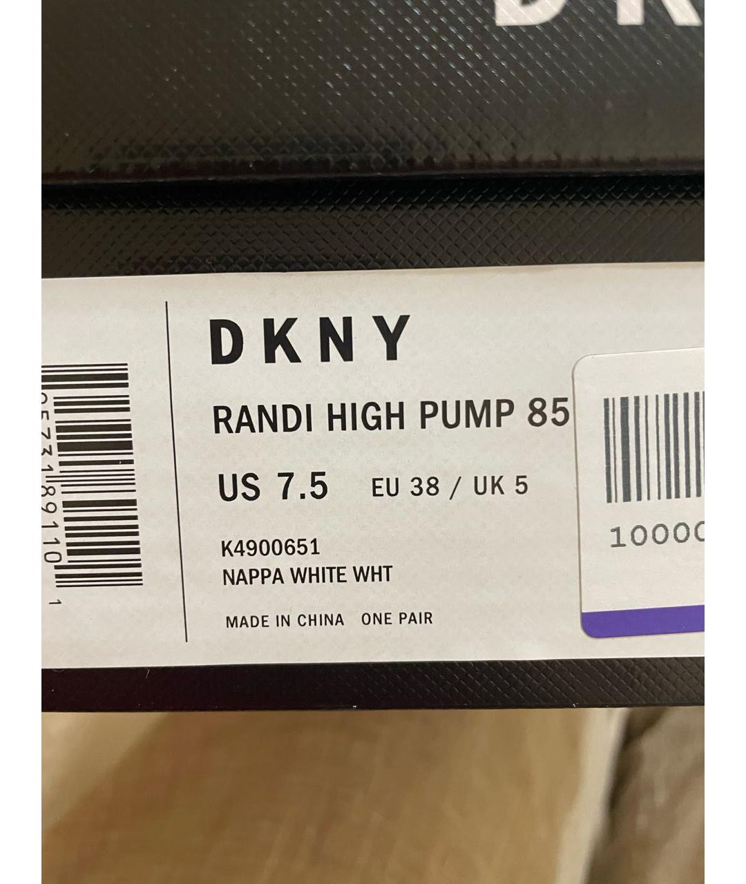 DKNY Белые кожаные туфли, фото 7