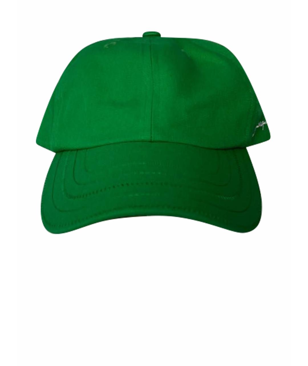 JACQUEMUS Зеленая хлопковая кепка, фото 1