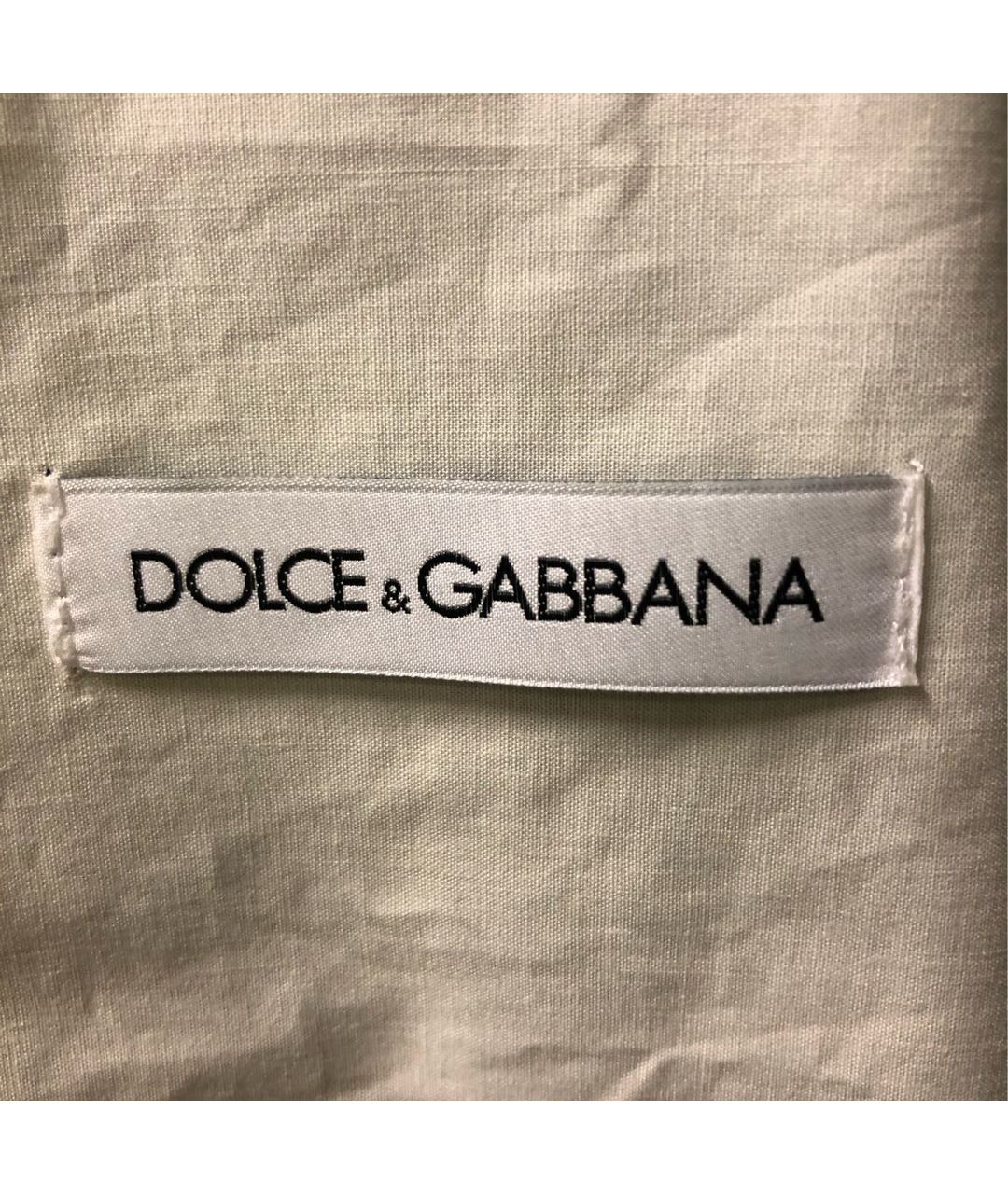 DOLCE&GABBANA Темно-синий хлопковый жакет / жилет, фото 7