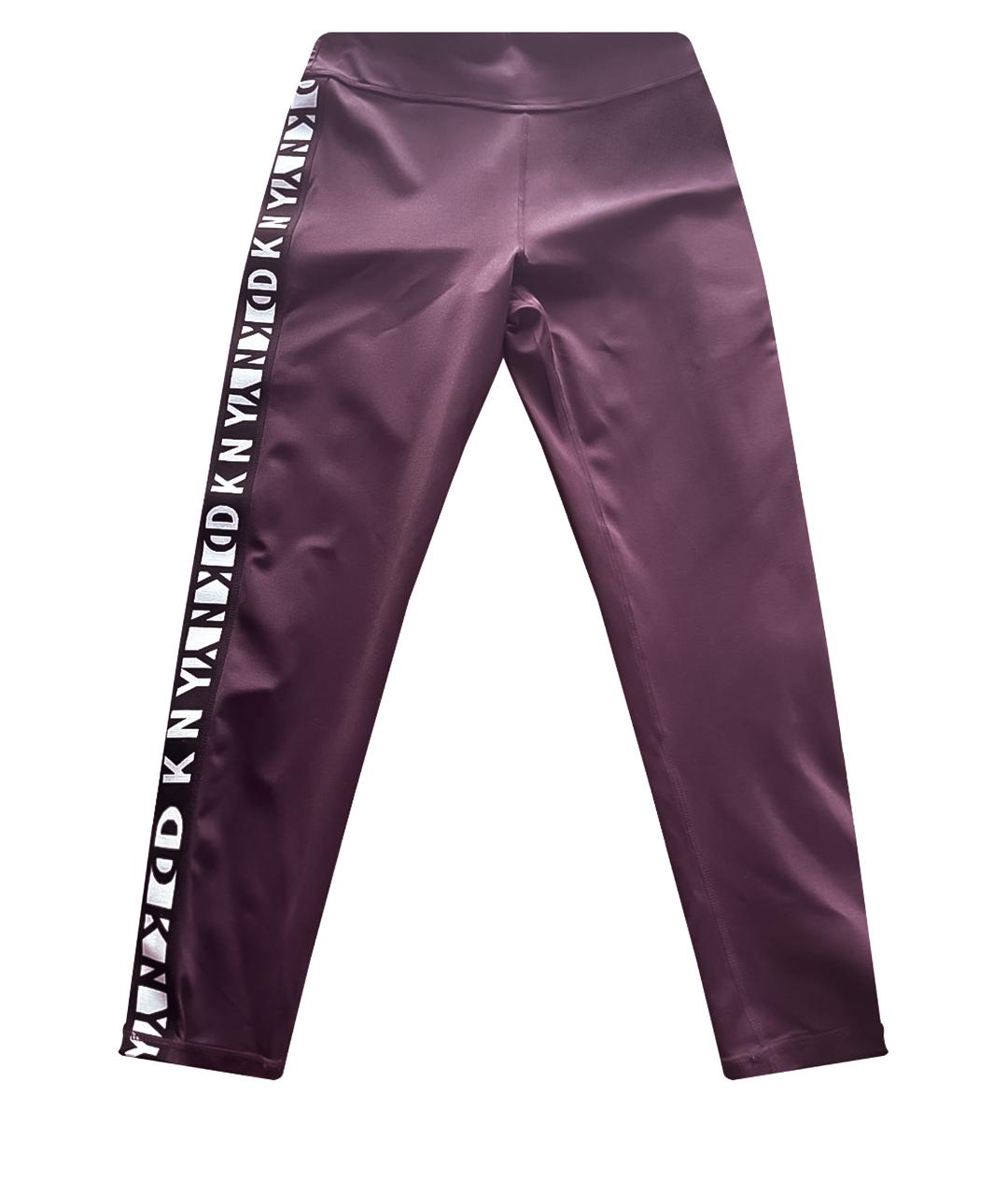 DKNY Бордовые полиэстеровые спортивные брюки и шорты, фото 1