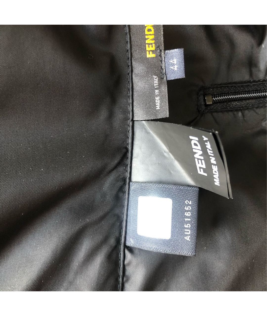 FENDI Черная полиэстеровая куртка, фото 4
