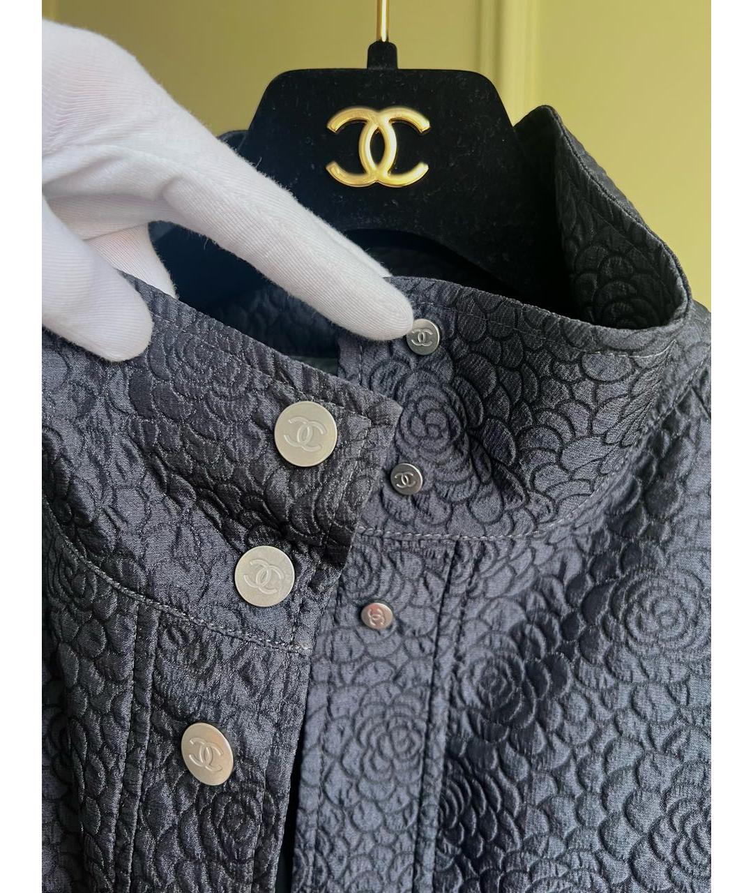 CHANEL PRE-OWNED Черный тренч/плащ, фото 4