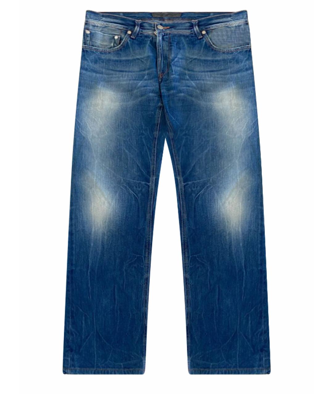 BALDESSARINI Синие хлопковые прямые джинсы, фото 1