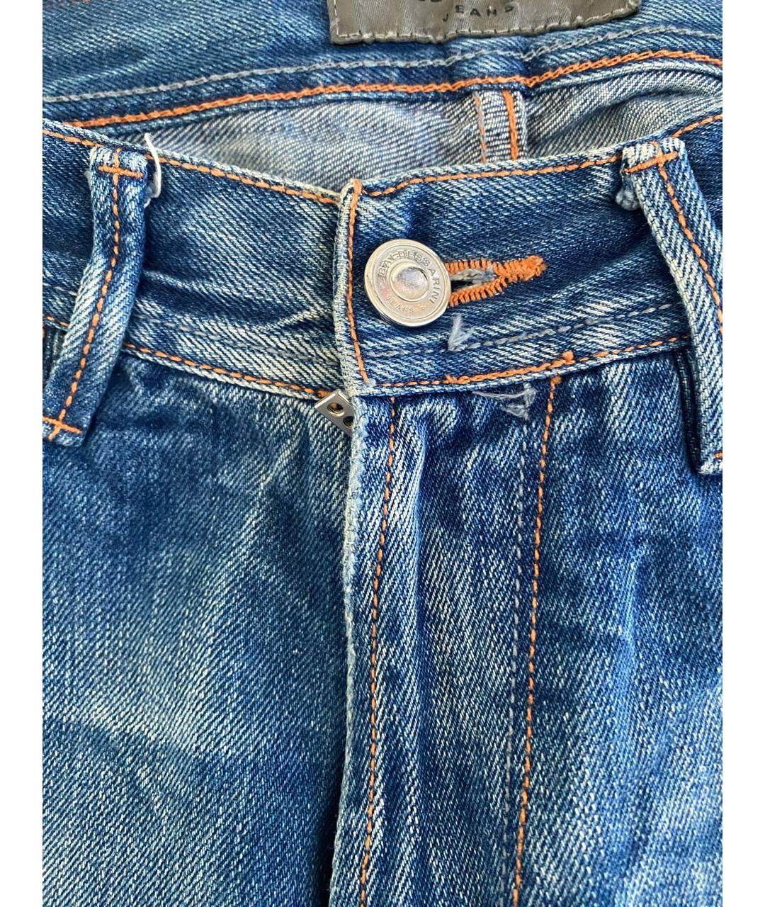 BALDESSARINI Синие хлопковые прямые джинсы, фото 3