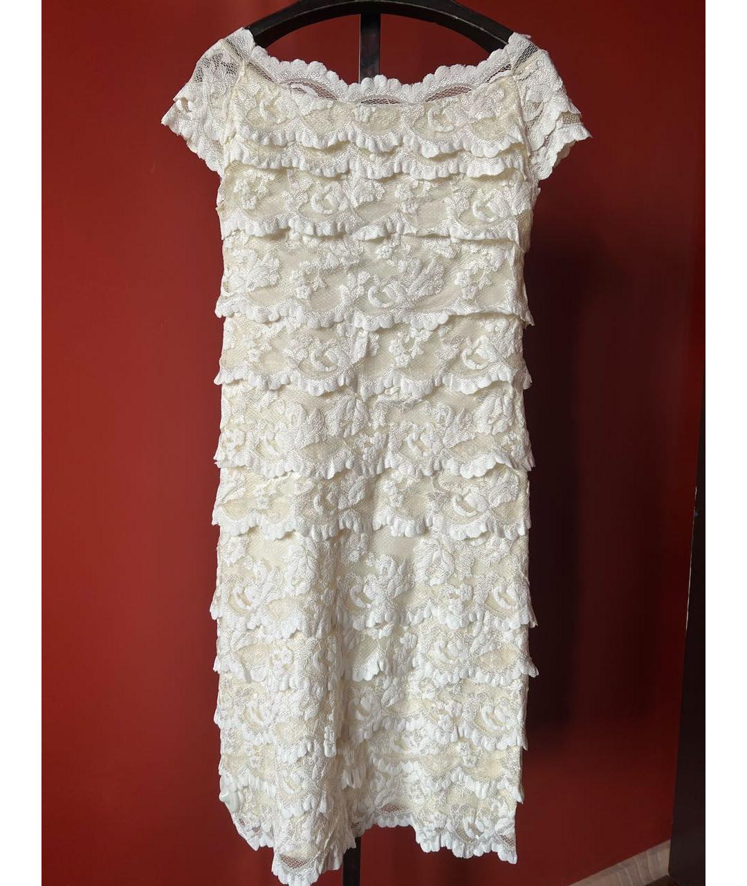 OLVI´S Белое кружевное коктейльное платье, фото 2