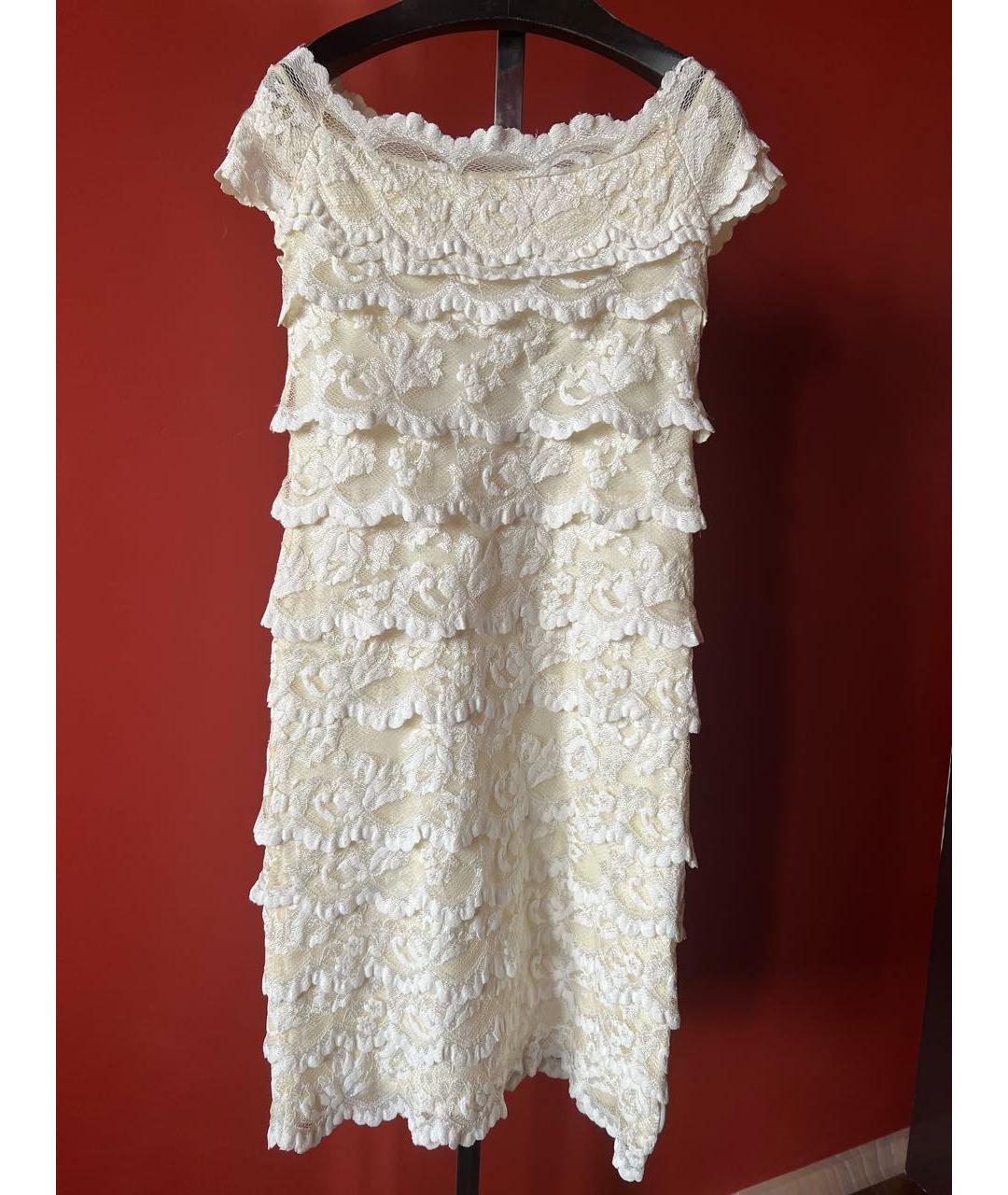 OLVI´S Белое кружевное коктейльное платье, фото 6
