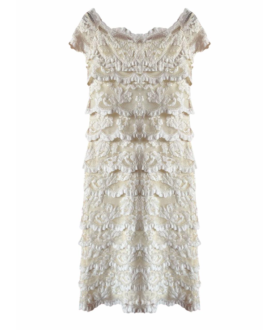 OLVI´S Белое кружевное коктейльное платье, фото 1