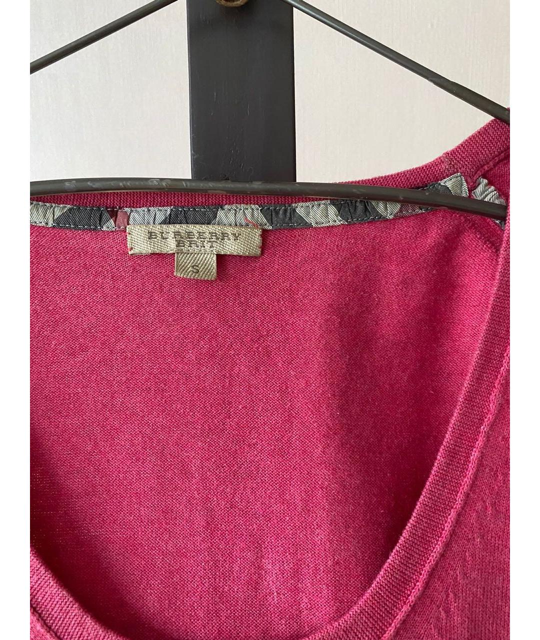 BURBERRY BRIT Розовый хлопковый джемпер / свитер, фото 3