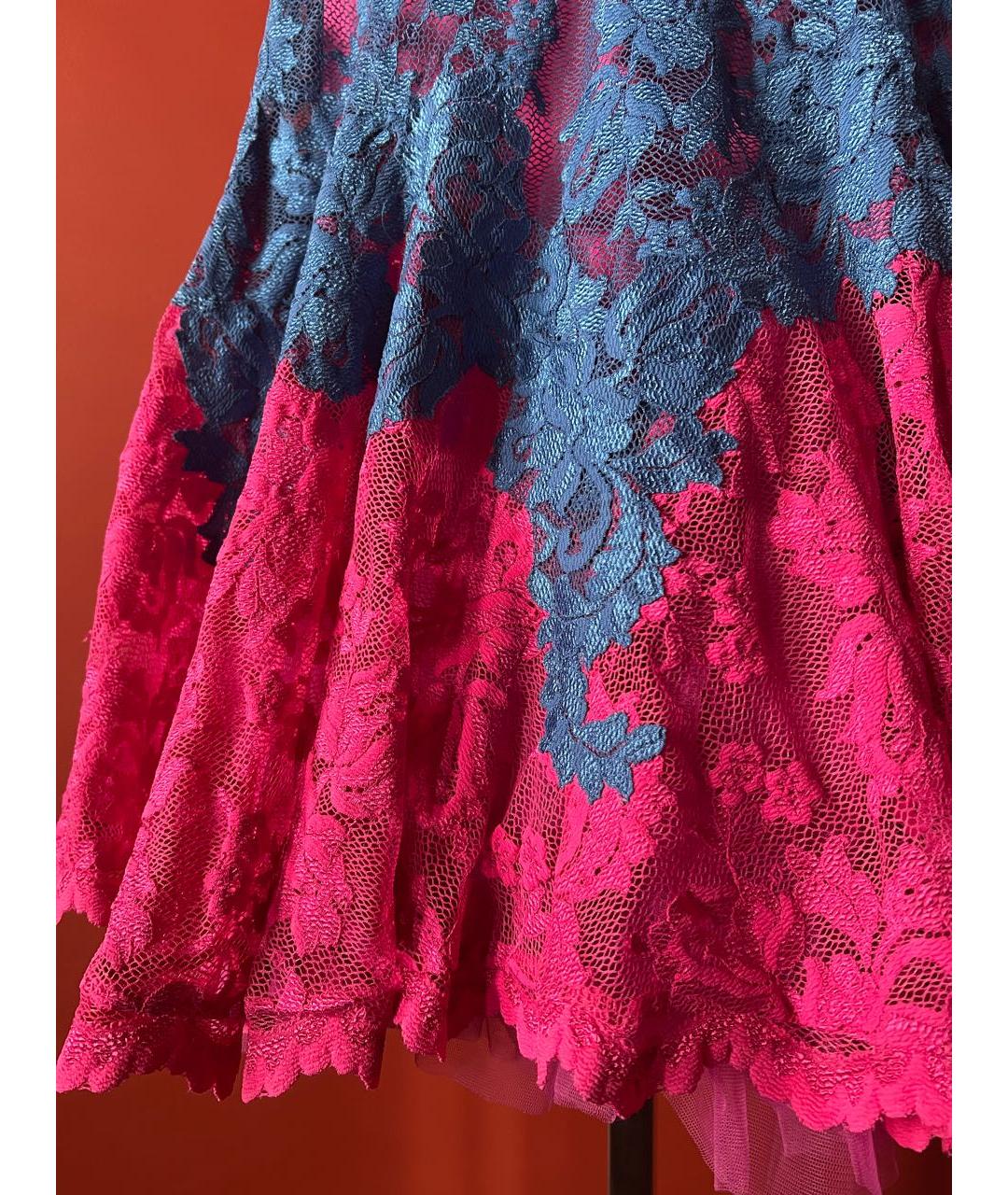 OLVI´S Фуксия кружевное коктейльное платье, фото 6