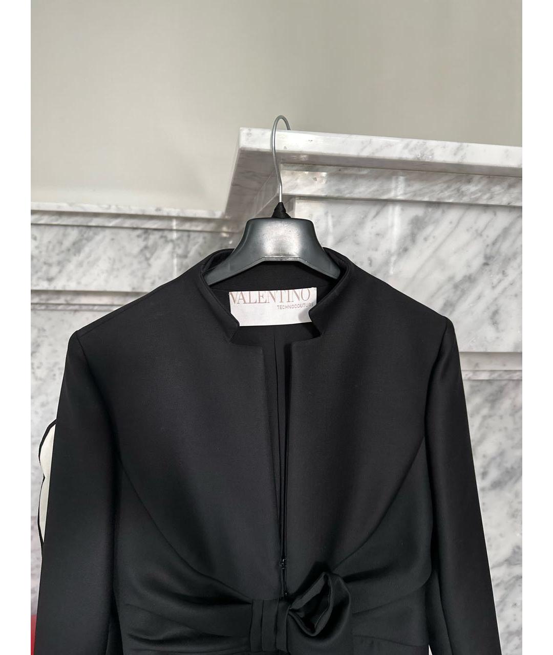 VALENTINO Черное шерстяное пальто, фото 3