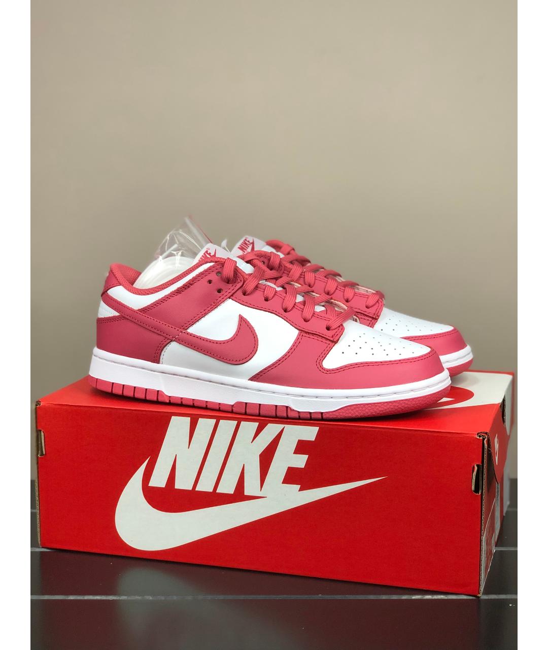 NIKE Розовые кожаные кроссовки, фото 6