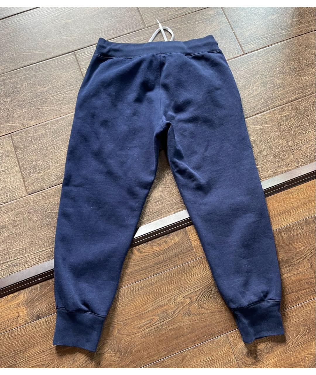 POLO RALPH LAUREN Темно-синие хлопковые спортивные брюки и шорты, фото 2