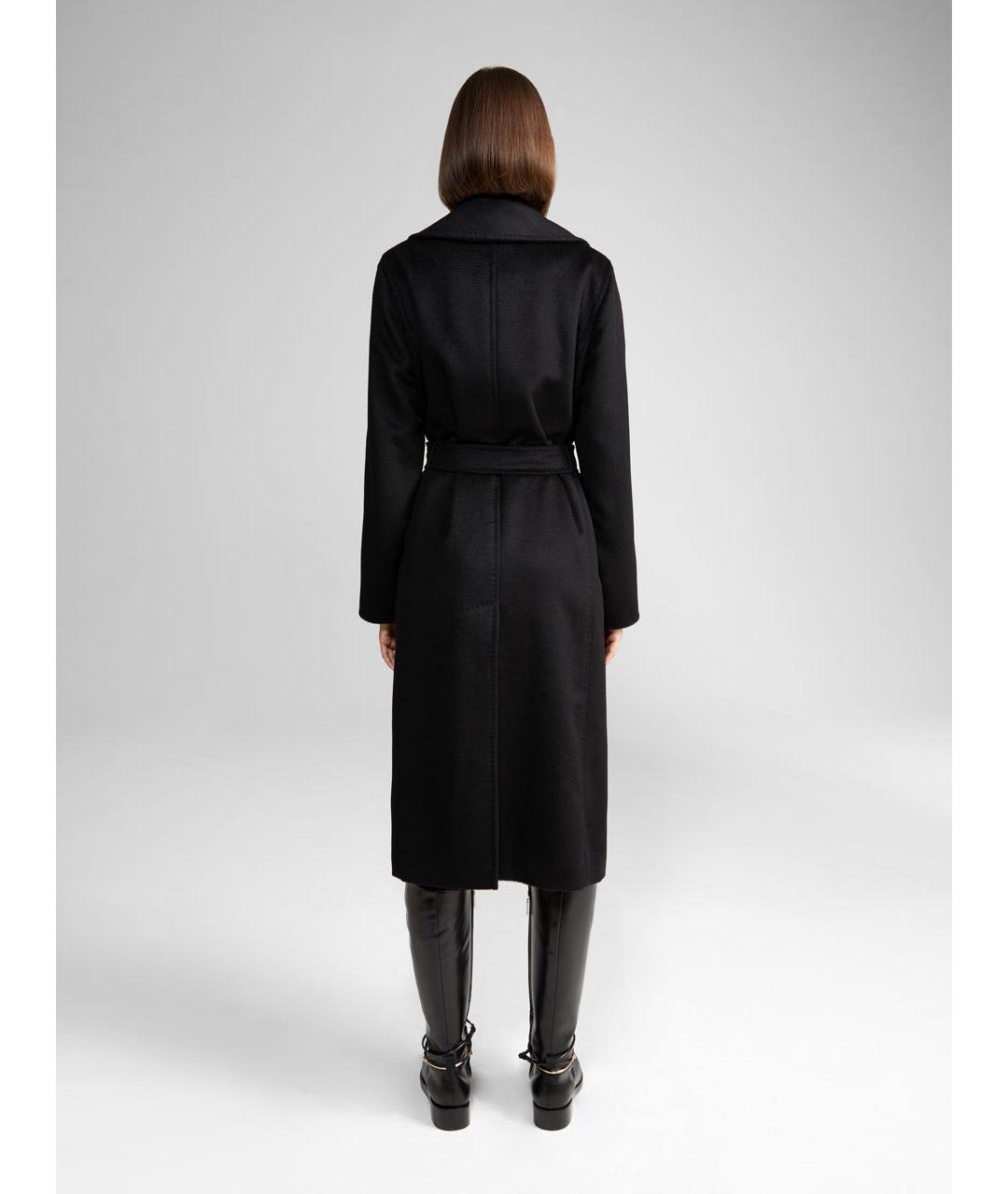 MAX MARA Черное шерстяное пальто, фото 3
