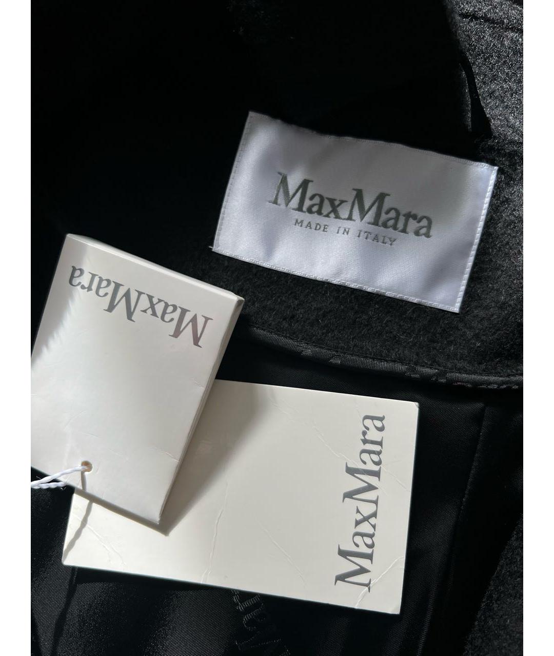 MAX MARA Черное шерстяное пальто, фото 4