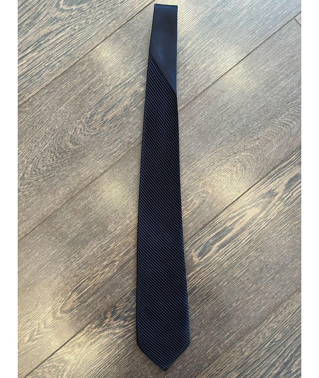 A.TESTONI Темно-синий шелковый галстук, фото 4