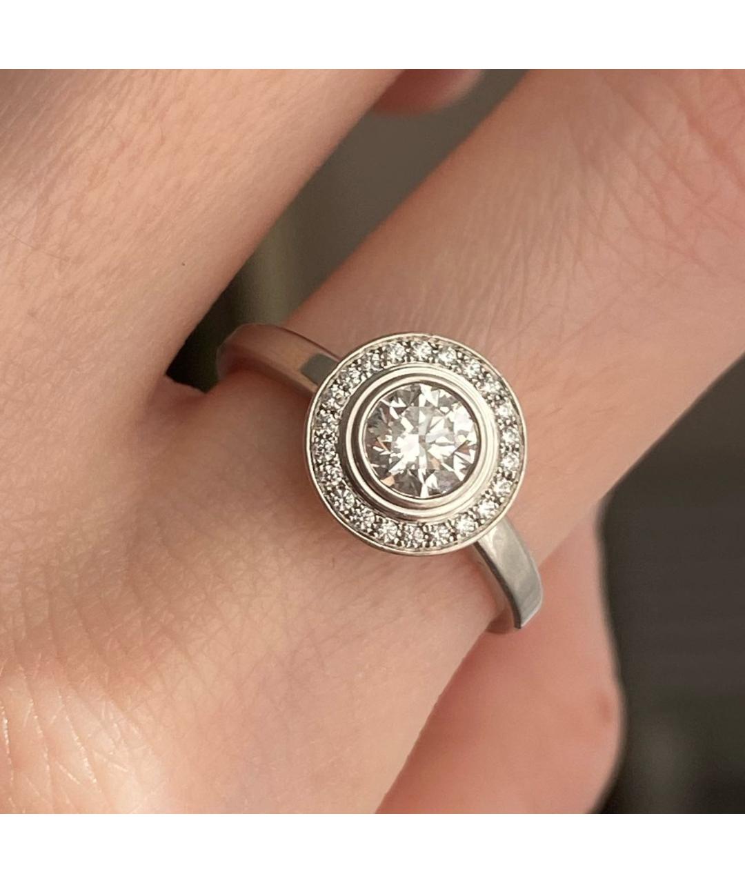 CARTIER Белое платиновое кольцо, фото 3