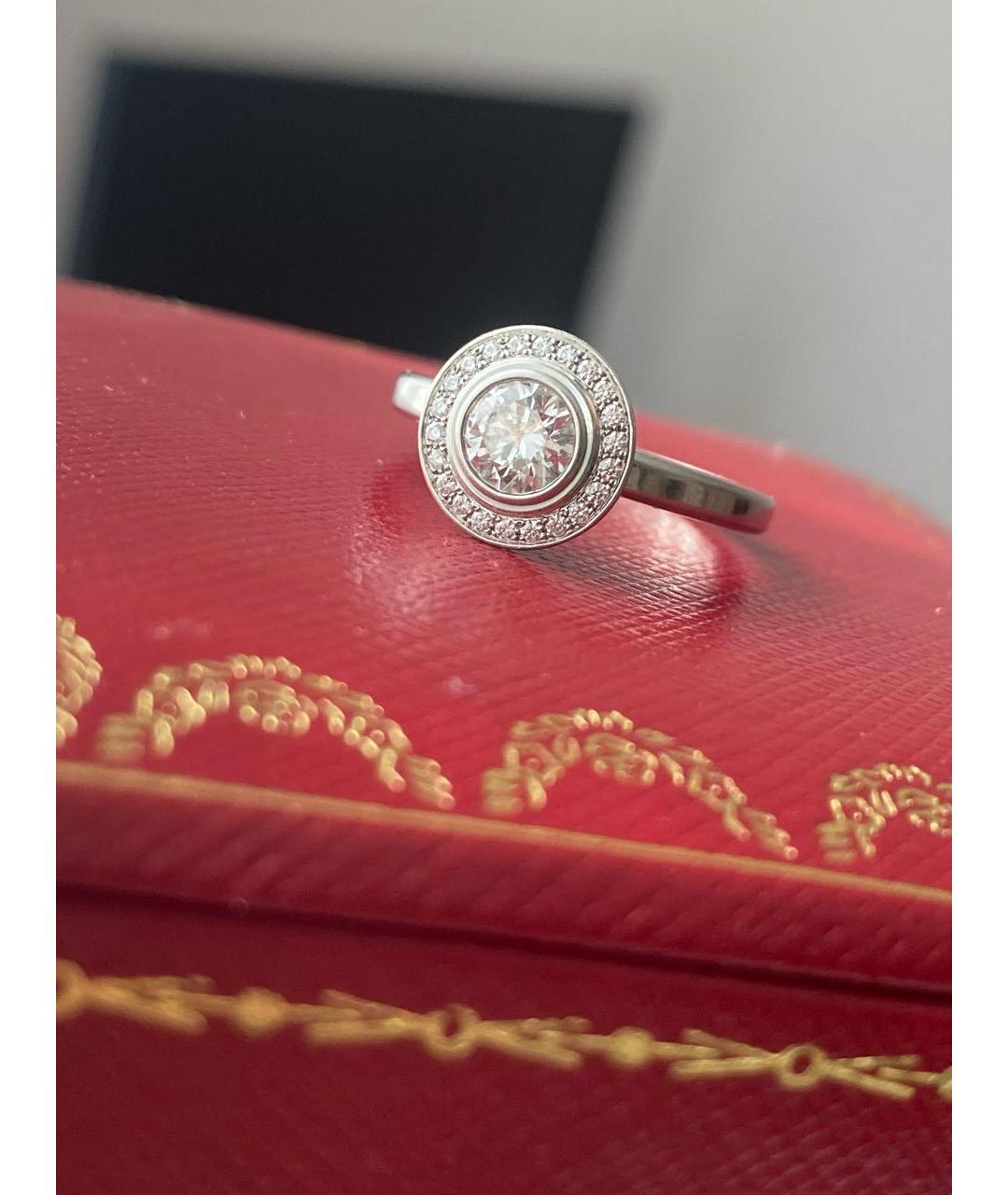 CARTIER Белое платиновое кольцо, фото 7