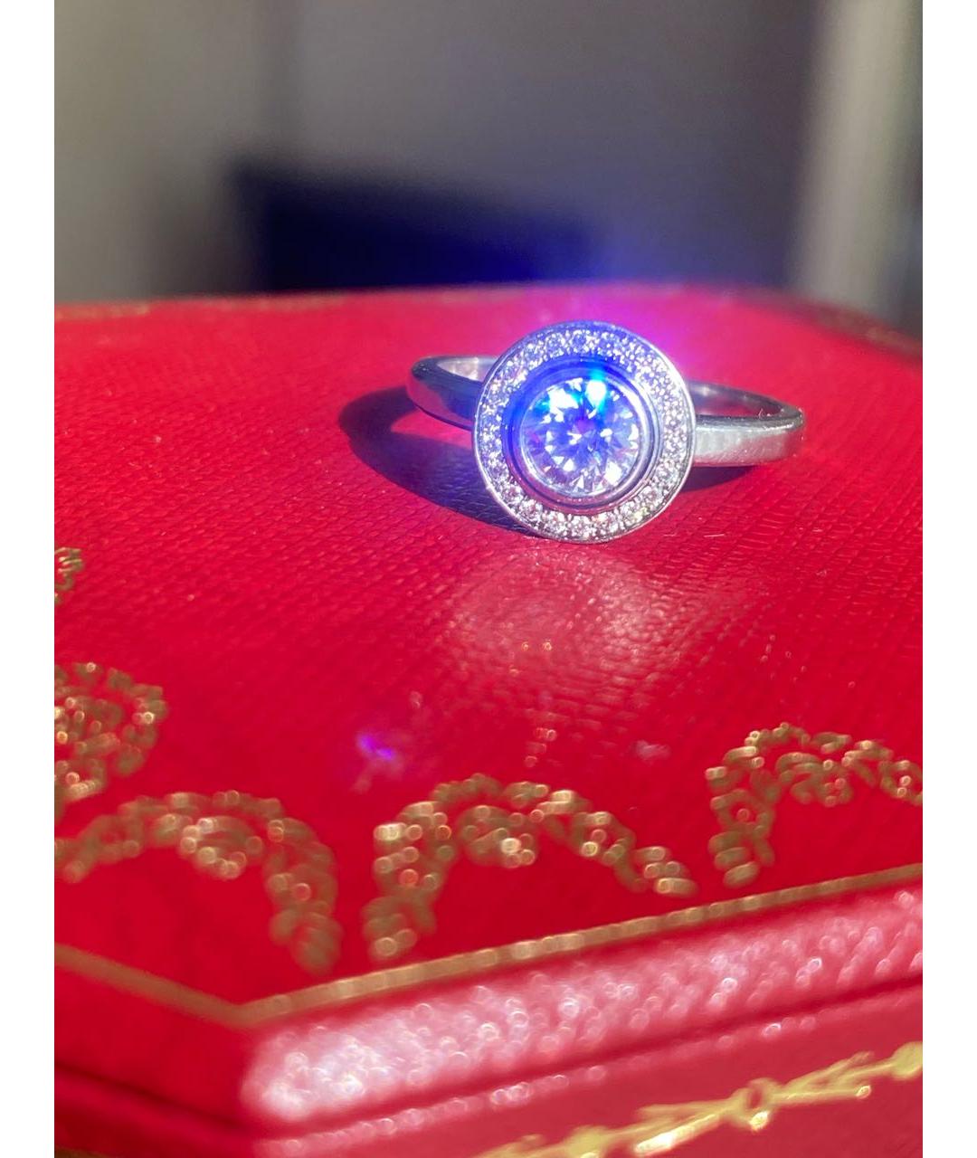 CARTIER Белое платиновое кольцо, фото 6