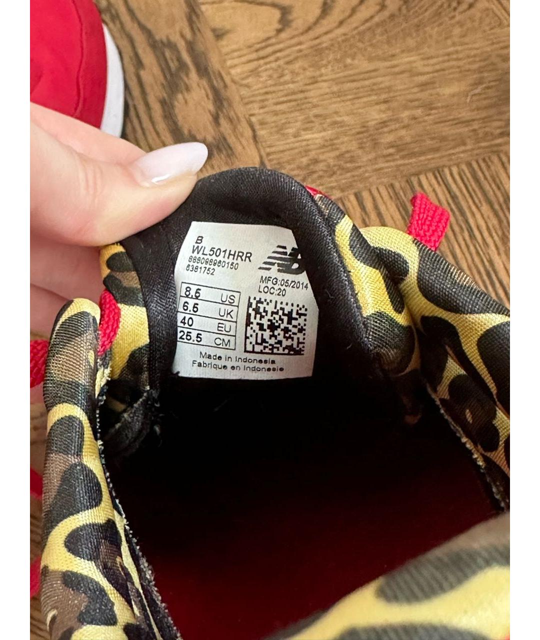 NEW BALANCE Красные кроссовки, фото 5