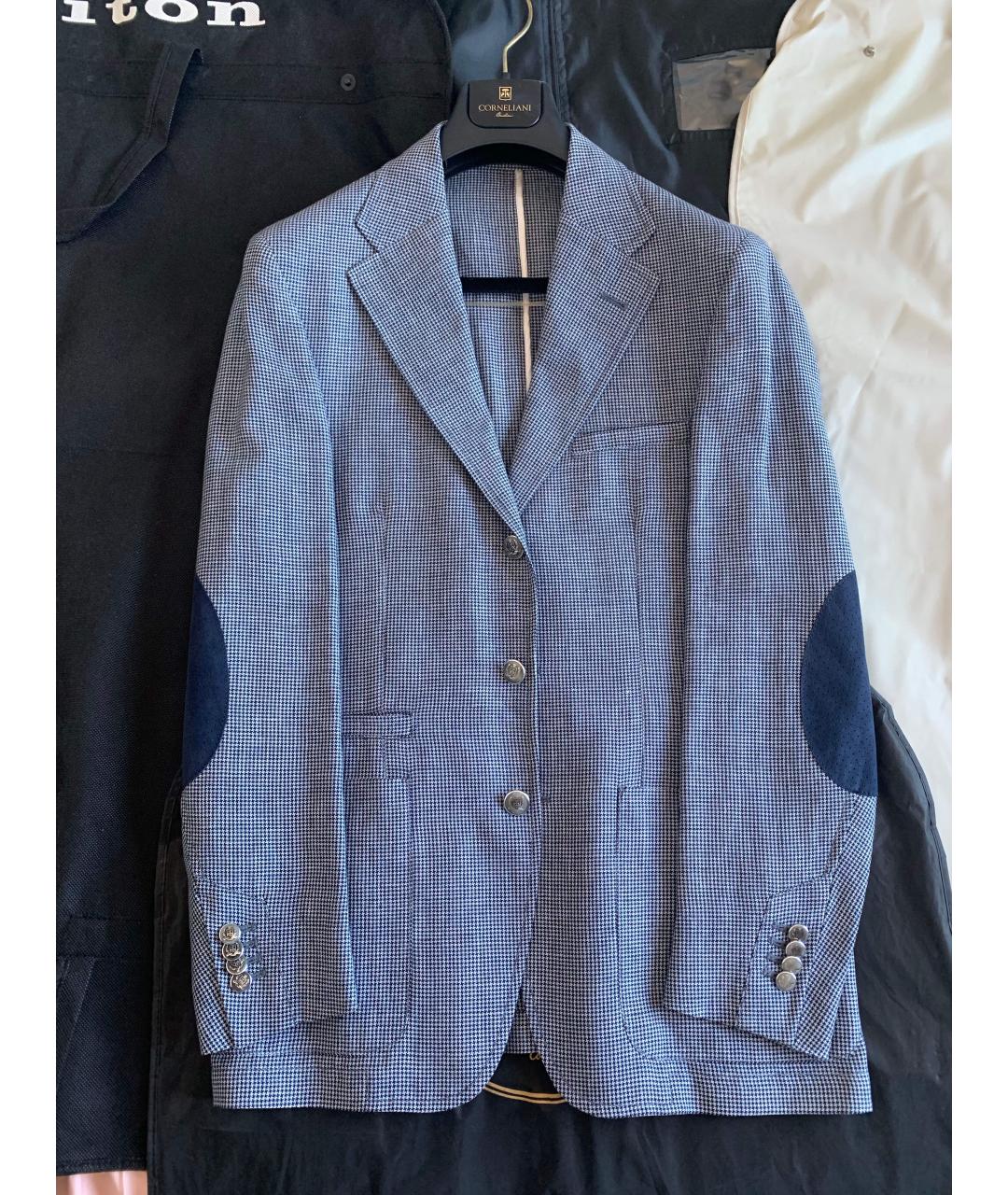 CORNELIANI Серый хлопковый пиджак, фото 4
