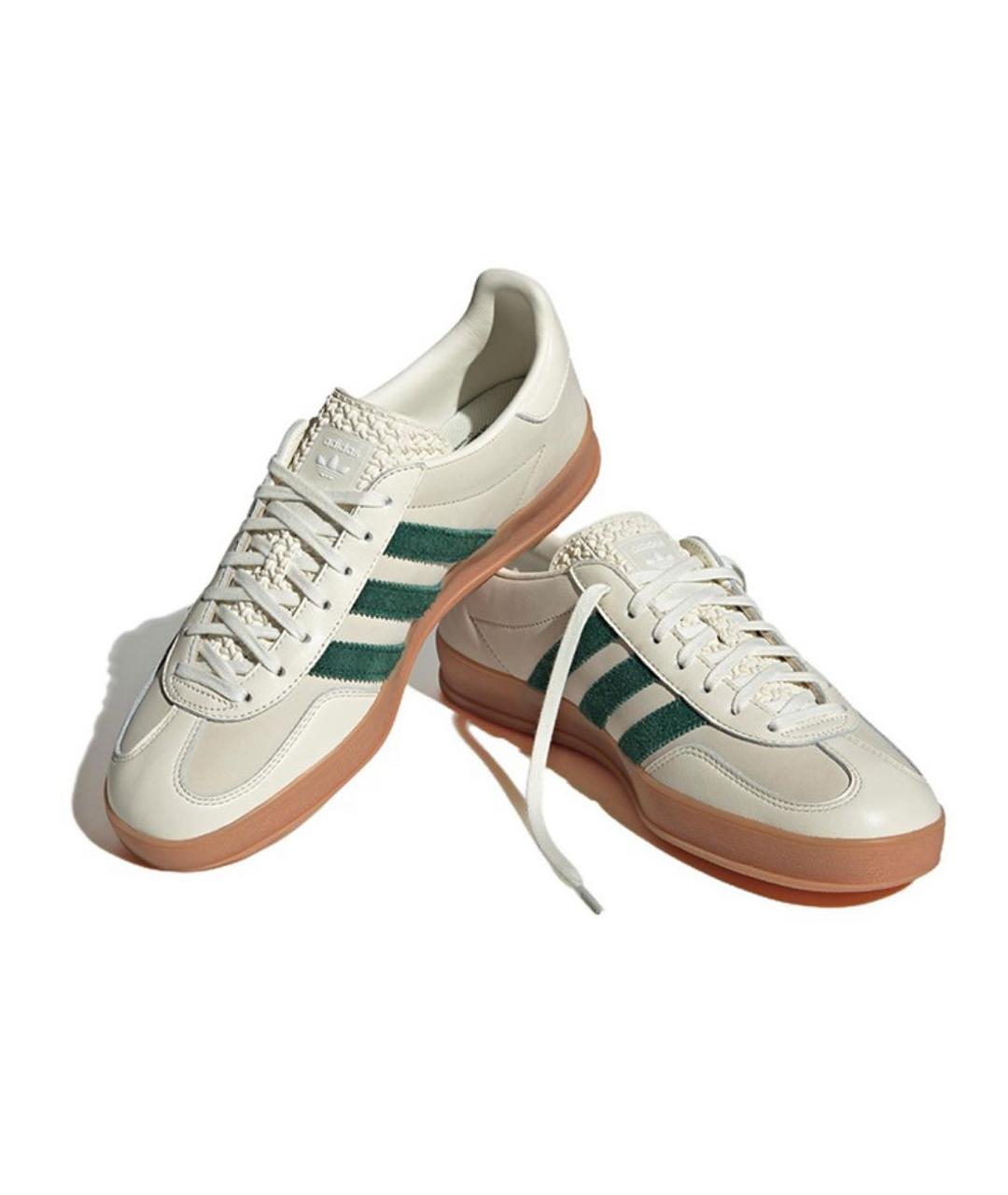 ADIDAS Бежевые кожаные кроссовки, фото 2