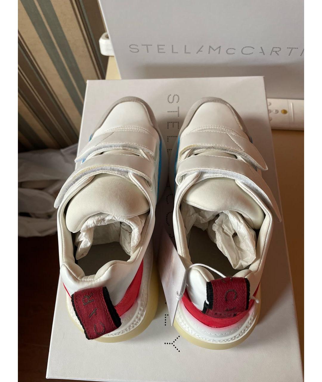 STELLA MCCARTNEY Белые кроссовки из искусственной кожи, фото 3