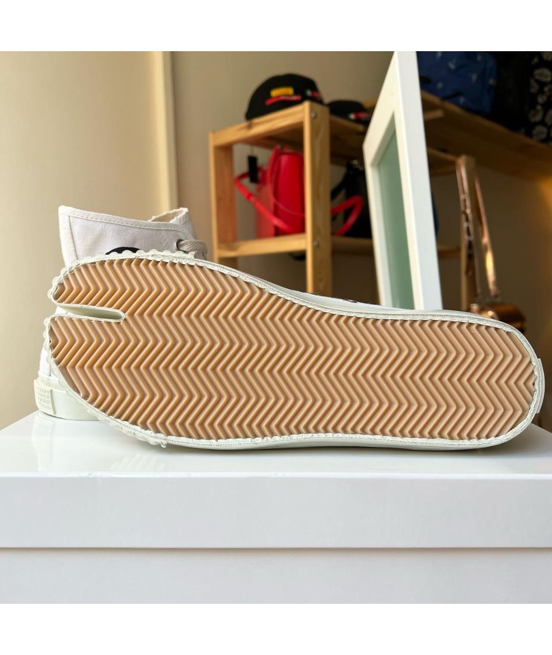 MAISON MARGIELA Белые текстильные кеды, фото 8