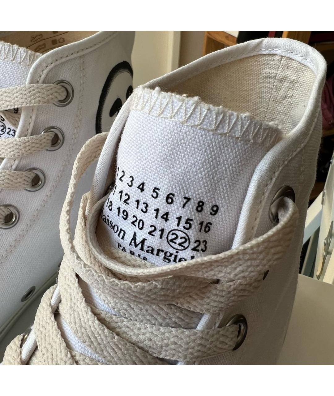 MAISON MARGIELA Белые текстильные кеды, фото 6
