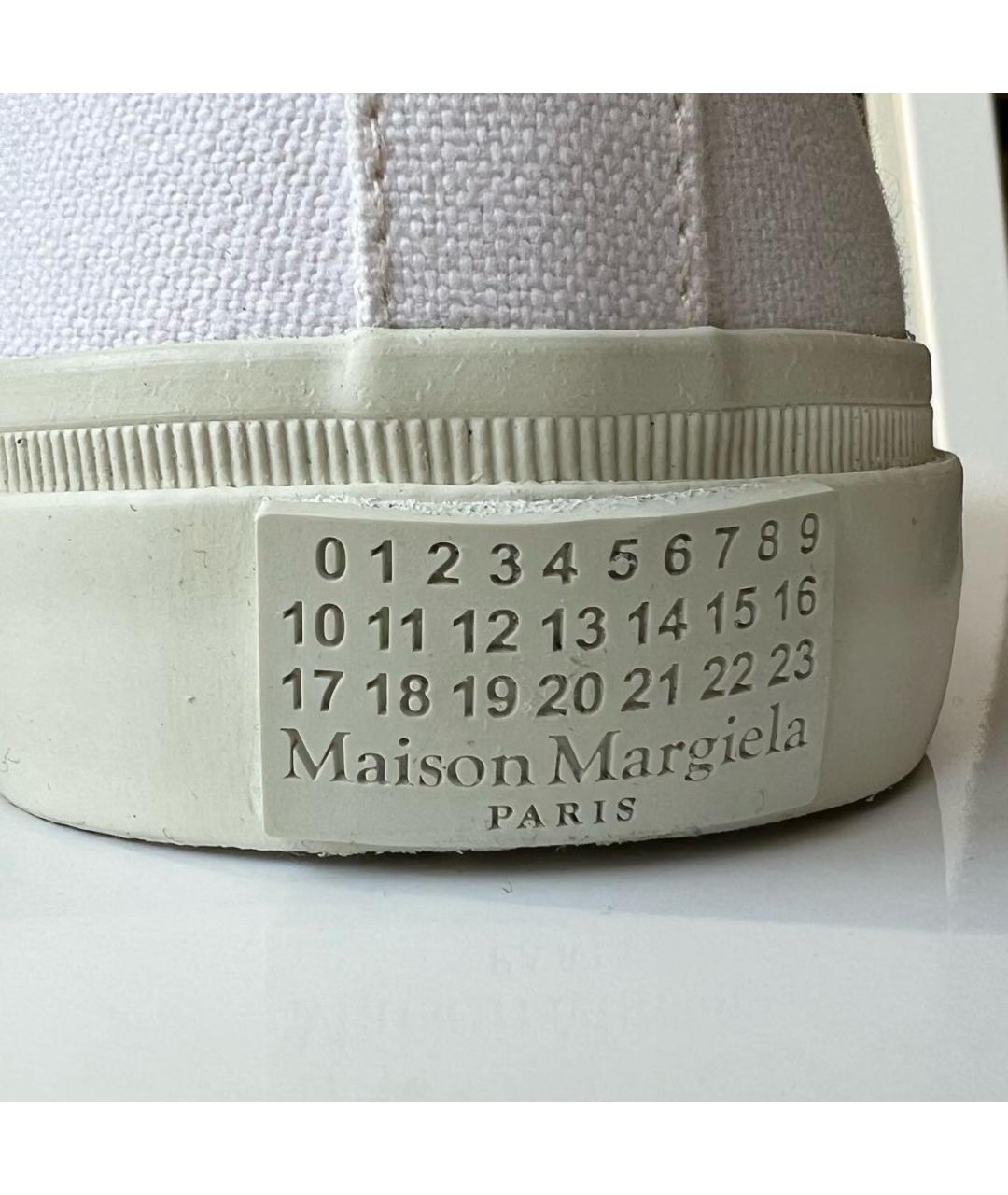 MAISON MARGIELA Белые текстильные кеды, фото 7