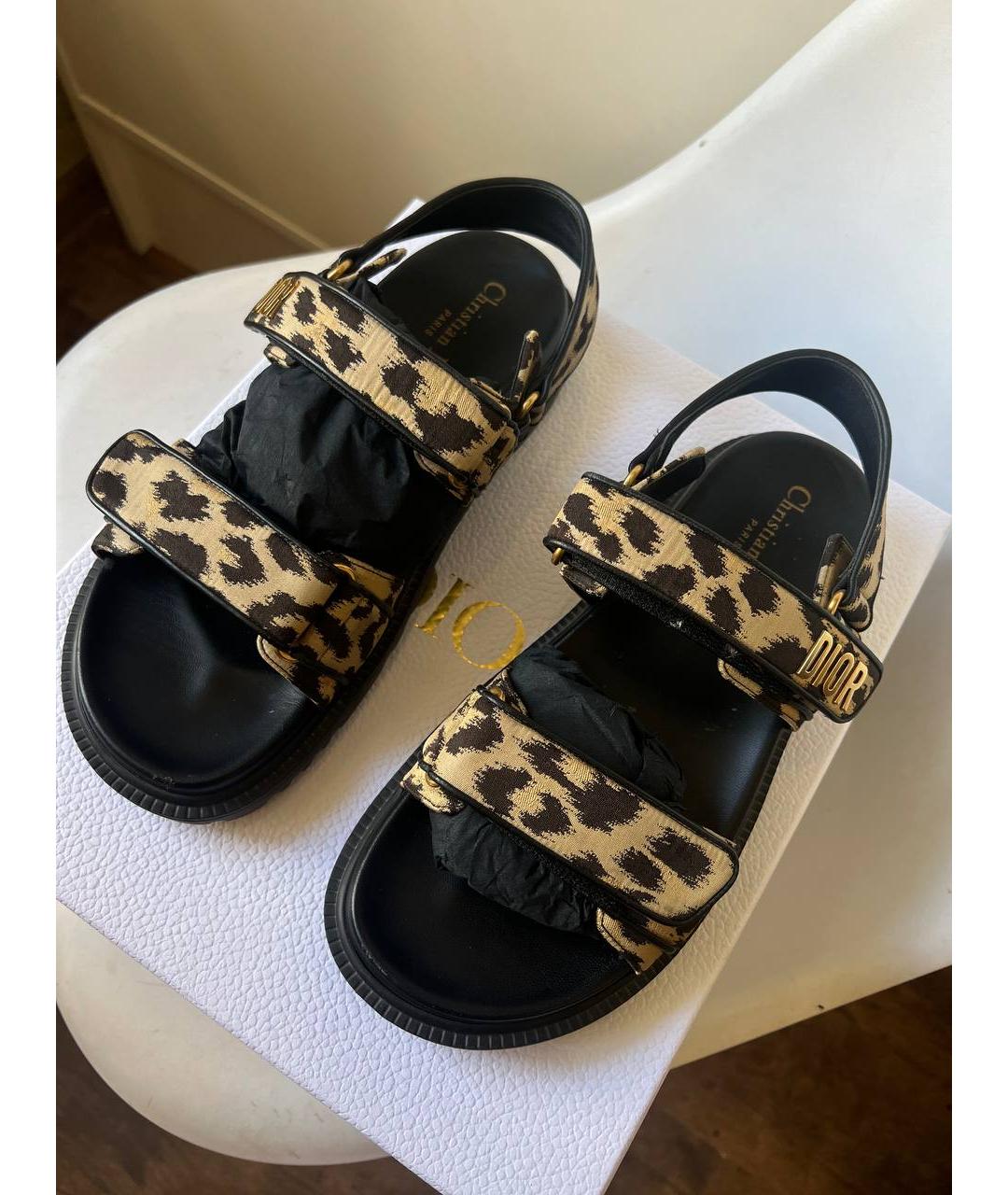 CHRISTIAN DIOR Мульти сандалии, фото 5