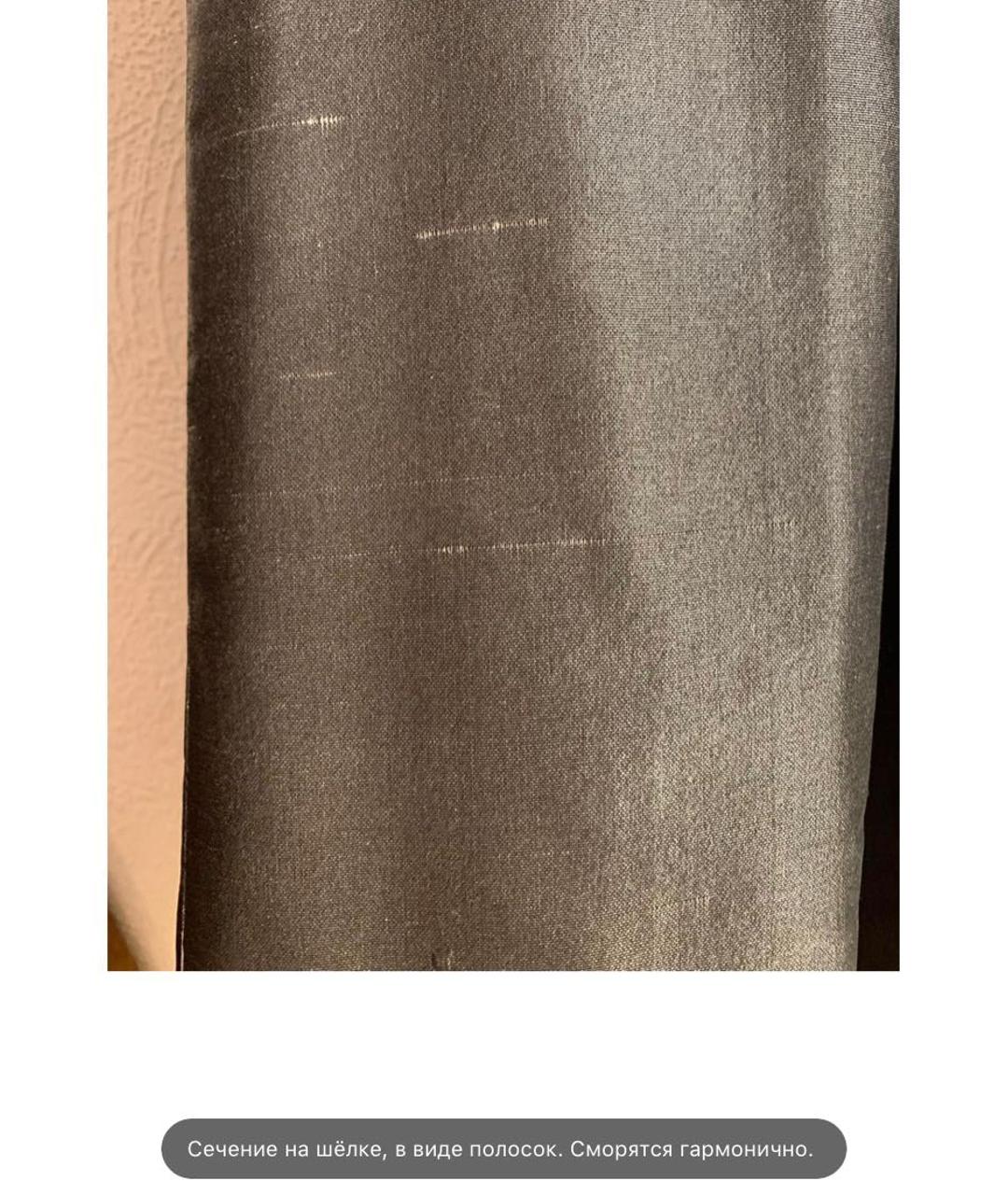CHANEL Серебрянный шелковый тренч/плащ, фото 7