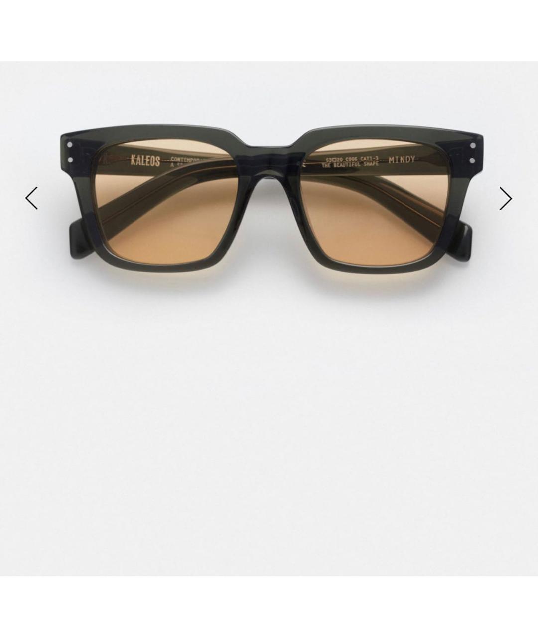 KALEOS Зеленые пластиковые солнцезащитные очки, фото 9