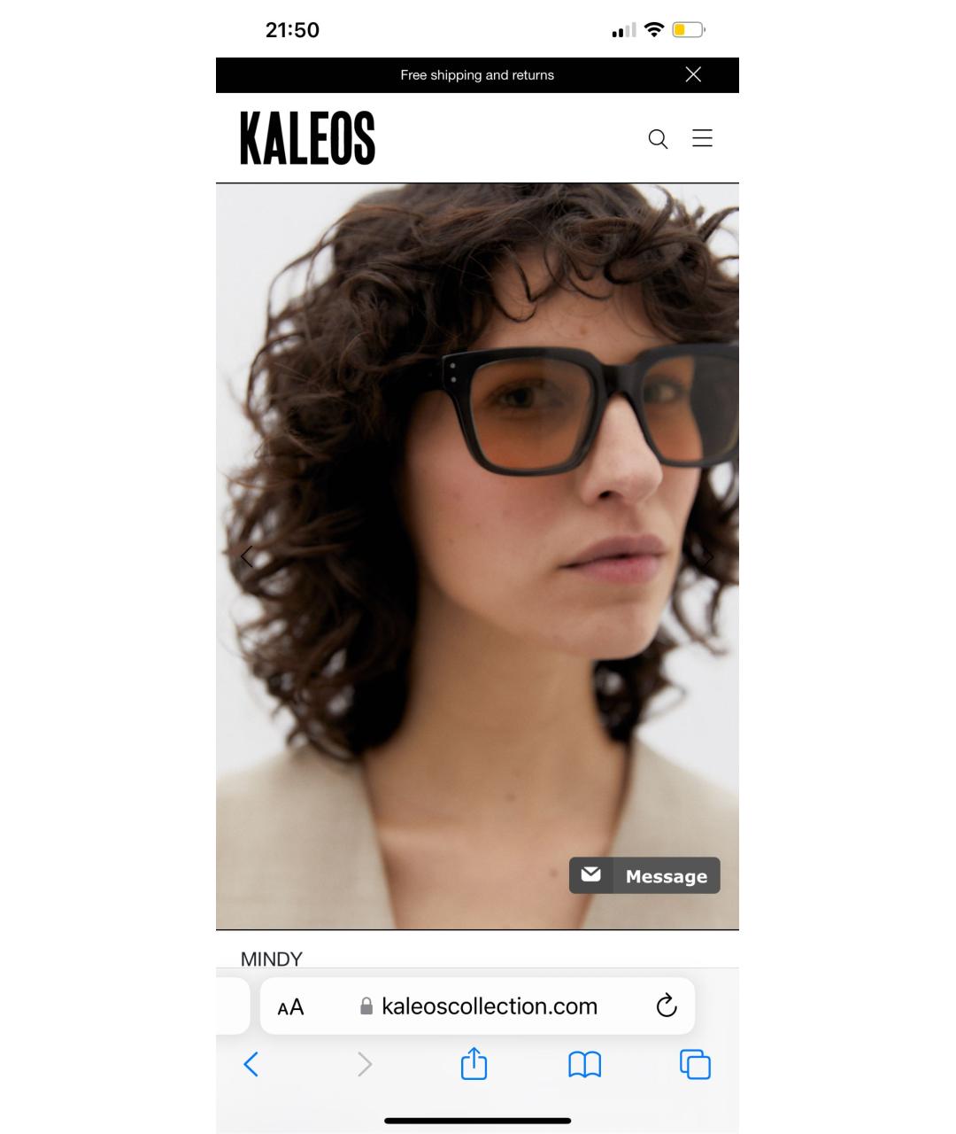 KALEOS Зеленые пластиковые солнцезащитные очки, фото 2