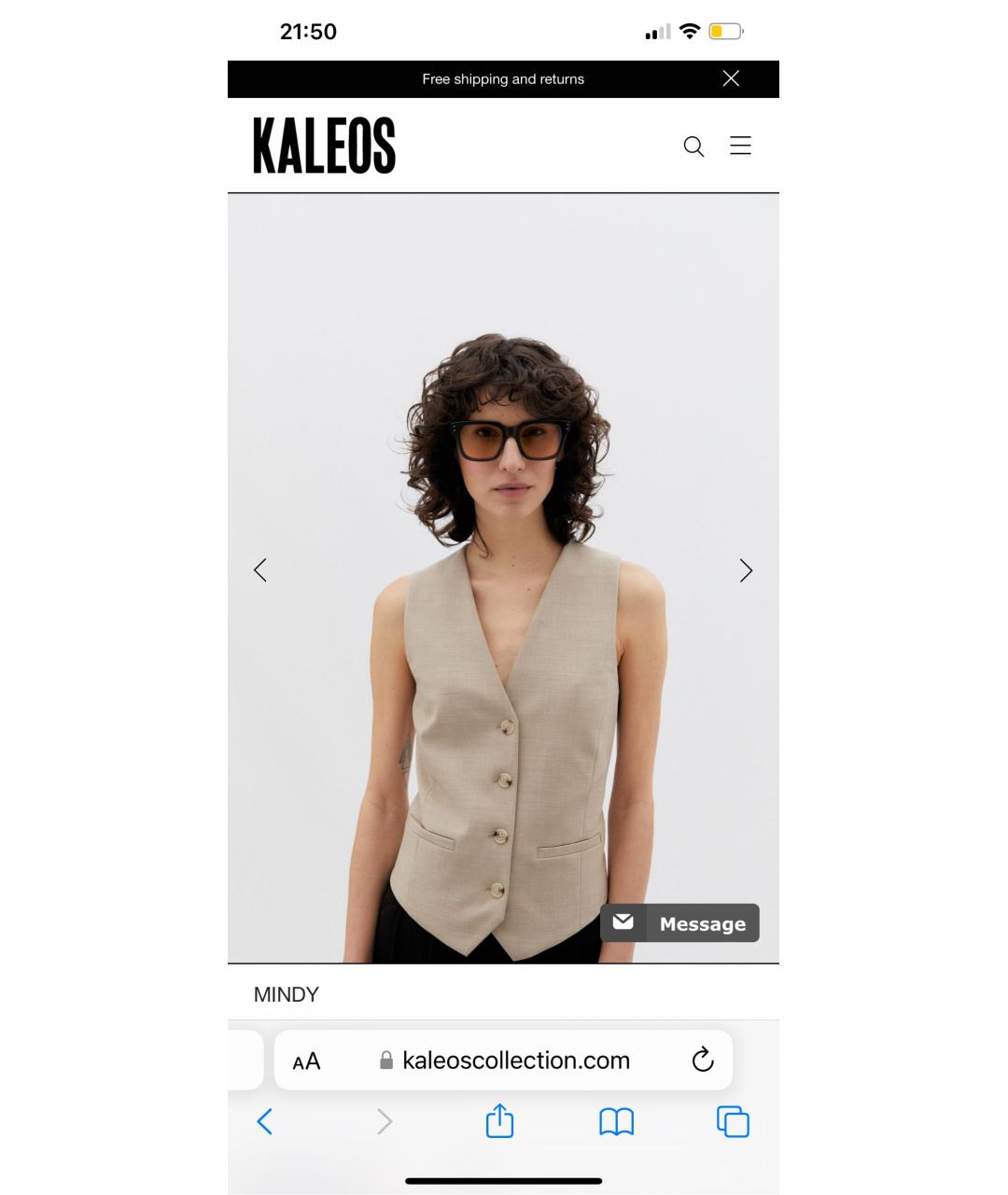 KALEOS Зеленые пластиковые солнцезащитные очки, фото 3