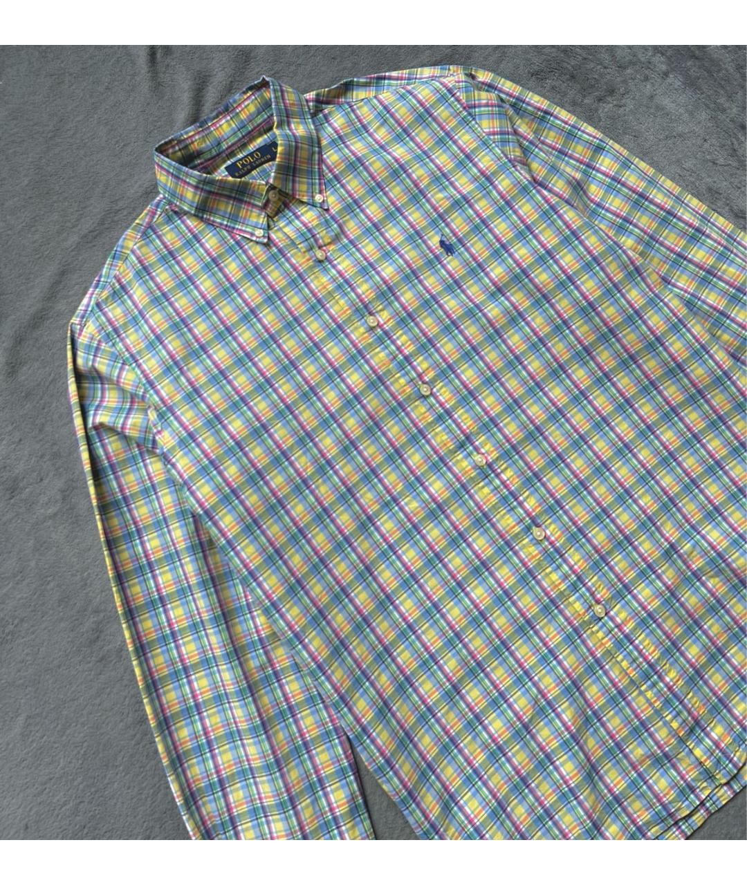RALPH LAUREN Мульти хлопковая кэжуал рубашка, фото 7